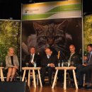 Aus ihren Erfahrungen in den zehn Jahren Nationalpark Eifel erzählten Akteure der Region in der ersten Talkrunde während des Festaktes