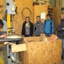 Bild 2: Carolina Leif, Julian Wiesen, Nico Pütz, Lena Klein und Anika Lang nutzten den Girls´ Day, um sich von den unterschiedlichen Tätigkeiten in der Nationalparkverwaltung Eifel ein Bild zu machen.