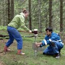 Bild 4: In den Wochen bevor die Fichten am Wüstebach entnommen werden, untersuchen die Wissenschaftler des TERENO-Projektes durch zahlreiche Proben den Boden. (Foto: Forschungszentrum Jülich)