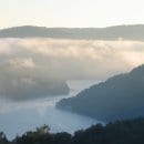 Blick auf den Obersee und den Nationalpark Eifel. Bildautorin: B. Badde