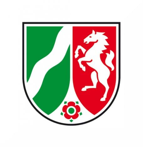 Das Bild zeigt das Landeswappen Nordrhein-Westfalens
