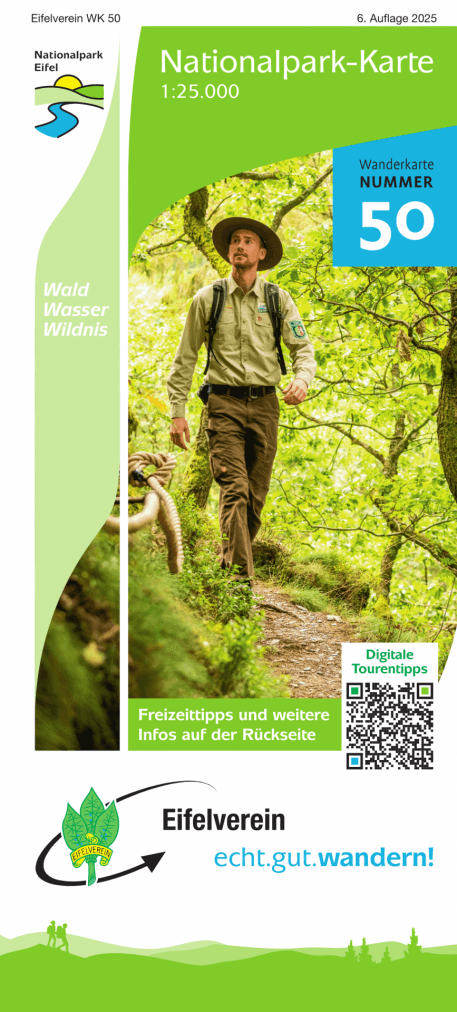 Das Bild zeigt das Titelbild der Wanderkarte Nr. 50 des Eifelvereins.