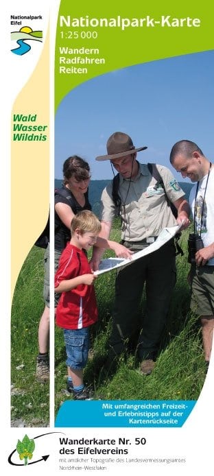 Deckblatt der neuen Nationalpark-Karte mit umfangreichen Freizeit- und Erlebnis-Tipps auf der Kartenrückseite