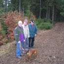 „Die Trasse ist fertig, fehlt nur noch der Schnee“, so Elmar Falkenberg (li.), Bezirksleiter des Nationalparkforstamtes Eifel. (Quelle: Nationalparkforstamt Eifel)