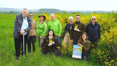 Die Veranstaltenden aus Verwaltung und Förderverein des Nationalparks Eifel, GfW Schleiden und Eifelverein Ortsgruppe Dreiborn stellten mit dem stellvertretenden Bürgermeister der Stadt Schleiden Werner Kaspar das Programm des diesjährigen Festes vor.