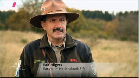 Die WDR-Sendung &quot;Alle Augen auf...&quot; berichtet von Wildtieren NRWs, mit Ranger Ralf Hilgers im Nationalpark Eifel.