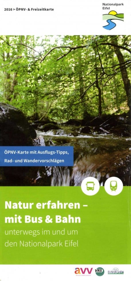 Die neue ÖPNV- und Freizeitkarte &quot;Natur erfahren&quot;, herausgegeben von den Verkehrsverbünden AVV, VRS und Kreis Euskirchen, ist ab Ostern an den touristischen Anlaufpunkten erhältlich.
