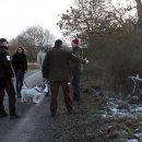 Ein Teil des Planungsteams bei der Standortwahl für die Besucherzählgeräte.
