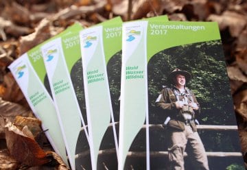 Eines von vielen Printmedien der Nationalparkverwaltung: Der Veranstaltungskalender 2017