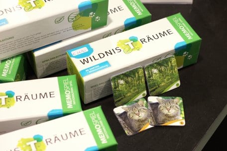 Gehirnjogging für die ganze Familie: Das neue Memo-Spiel zum Nationalpark Eifel mit 40 Bildpaaren aus dem Schutzgebiet.