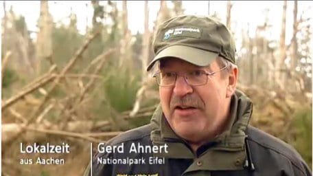 Gerd Ahnert, Leiter des Fachgebiets Biotop- und Wildtiermanagement bei der Nationalparkverwaltung Eifel, in einem Beitrag der WDR-Lokalzeit Aachen vom 18. Januar 2012.