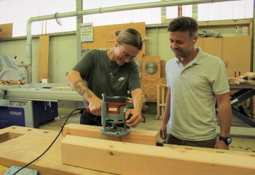 „Girl’s Day“ im Nationalpark Eifel: Kreativ Gestalten mit Holz 