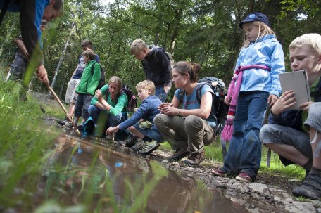 Im Rahmen des Aktionstages "Zu Gast in der eigenen Heimat" findet eine Führung mit Junior Rangern statt. Foto: Guido Priske