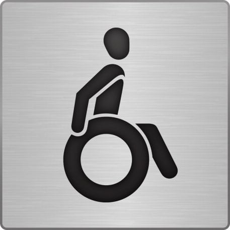 Le pictogramme présenté ici indique que les programmes correspondants sont adaptés aux personnes en fauteuil.