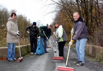 Menschen mit Behinderung ehrenamtlich im Naturschutz aktiv