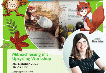 Mitmachlesung und Upcycling-Workshop im Nationalpark-Zentrum Eifel