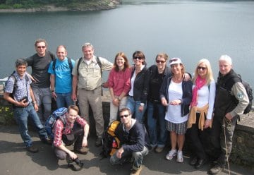 Ranga Yogeshwar und WDR-Redakteure auf Exkursion im Nationalpark Eifel