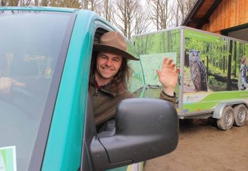 Ranger präsentieren den Nationalpark Eifel in der Hauptstadt