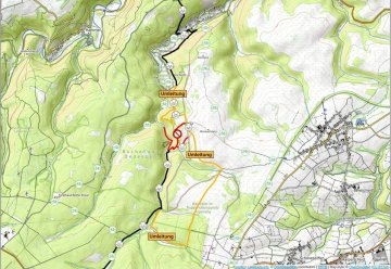 Sperrung von Wanderwegen bei Hirschrott verlängert