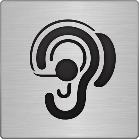 This pictogram means that the offer satisfies the quality criteria for people with hearing impairment.