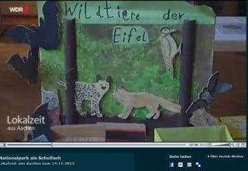 Zertifizierung Nationalpark-Schulen Eifel in der WDR-Lokalzeit